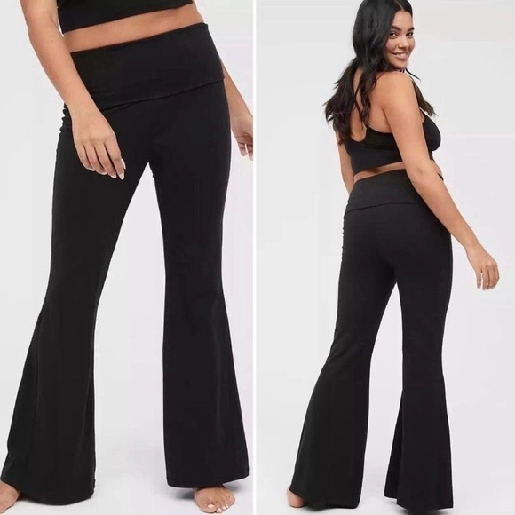 AERIE OFFLINE OG Folderover Super Flare High Rise Size Small NWOT - Picture 1 of 5